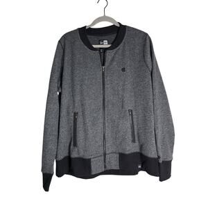 New Era Women's Size XL Zip Up Apple Employee Jacket Gray Tech Guru Cotton Layer